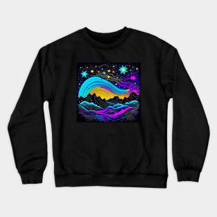 Starry Nightscape Crewneck Sweatshirt